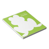 Frosch-Silhouette Notizblock (angewinkelt)