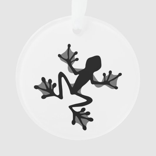 Frosch-Silhouette Ornament (Vorderseite)