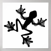 Frosch-Silhouette Poster (Vorne)