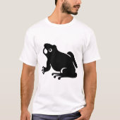 Frosch-Silhouette T-Shirt (Vorderseite)