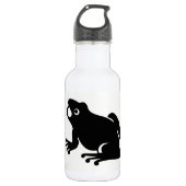 Frosch-Silhouette Trinkflasche (Vorderseite)