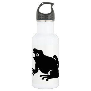 Frosch-Silhouette Trinkflasche