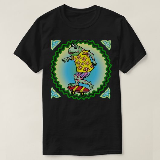 Frosch Skateboard T-Shirt (Design vorne)