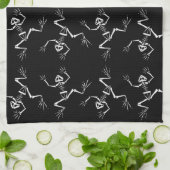Frosch-Skelette Handtuch (Gefaltet)