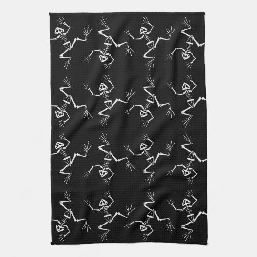 Frosch-Skelette Handtuch (Vertikal)
