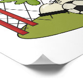 Frosch Soccer Goalie T - Shirt und Geschenke Poster (Ecke)