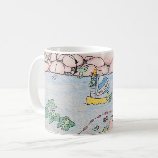 Frosch-Sommer-Kaffee-Tasse Kaffeetasse (Vorderseite Links)