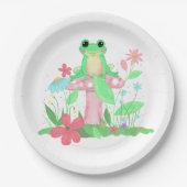 Frosch-Spaß Pappteller (Vorderseite)