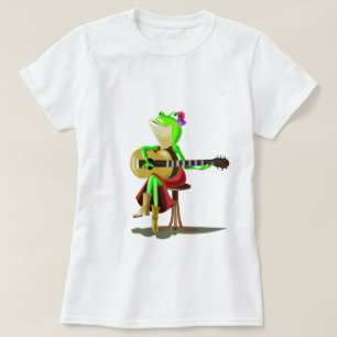Frosch spielen Gitarre - T-Shirt