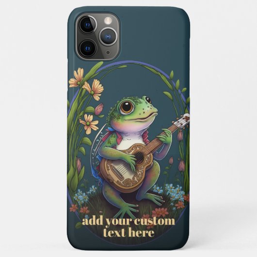 Frosch spielen Gitarre Wildblume Cotattcore Custom Case-Mate iPhone Hülle (Rückseite)