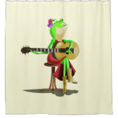 Frosch spielen Gitarrendusche Vorhang (Vorderseite)