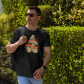 Frosch spielt Banjo im Pilz T-Shirt