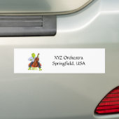 Frosch spielt Cello Autoaufkleber (Auf Auto)