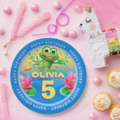 Frosch springend, fertigen Sie PapierPartyplatte 9 Pappteller (Party)