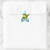 Frosch Stern-Aufkleber (Tasche)