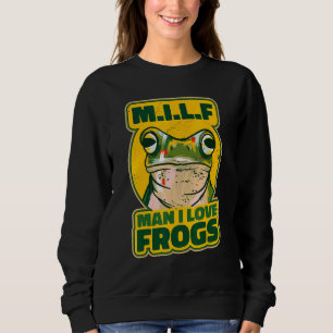 Frosch Studenten Lehrer Naturwissenschaften Biolog Sweatshirt