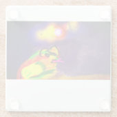 Frosch Summer Glasuntersetzer (Rückseite)