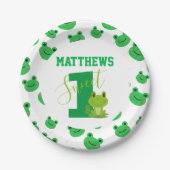 Frosch Sweet Birthday Party Pappteller (Vorderseite)