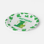 Frosch Sweet Birthday Party Pappteller (Schrägansicht)