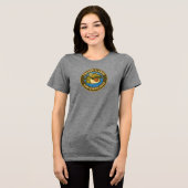 Frosch-T-Shirt für Frauen Tri-Blend Shirt (Vorderseite voll)