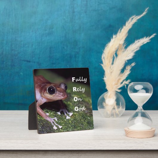 Frosch Tabletop Plaque mit Easel Fotoplatte (InSitu)