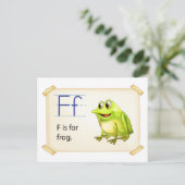 Frosch-Taschenkarte Postkarte (Stehend Vorderseite)