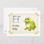 Frosch-Taschenkarte Postkarte (Vorne/Hinten)