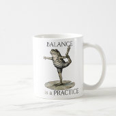 Frosch Tasse - "Balance ist eine Praxis"