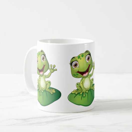 Frosch-Tasse Kaffeetasse (Vorderseite Links)