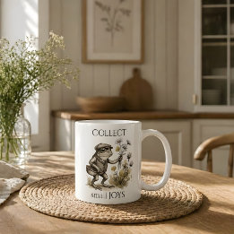 Frosch-Tasse - "Kleine Freuden sammeln" Kaffeetasse