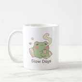 Frosch-Tasse 'Langsame Tage' | Kuschelige, süße Ka Kaffeetasse (Links)
