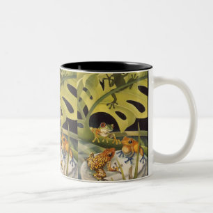 Frosch-Tasse Zweifarbige Tasse