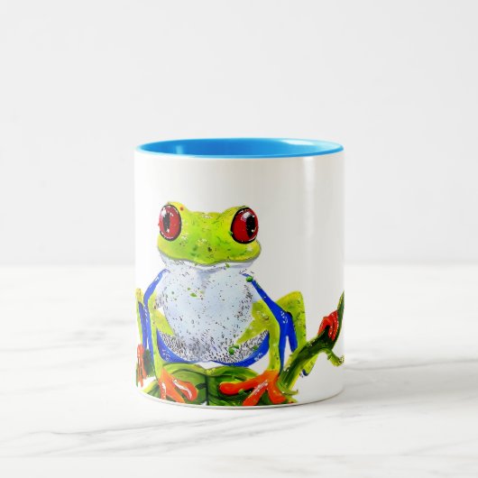 Frosch-Tasse Zweifarbige Tasse (Mittel)