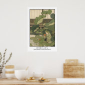 Frosch-Teegarten-Kunstprint Serene Zen Botanik Poster (Küche)