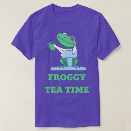Frosch Teezeit T-Shirt (Design vorne)