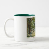Frosch-Teich, Boston allgemeines c1910 Vintag Zweifarbige Tasse (Links)