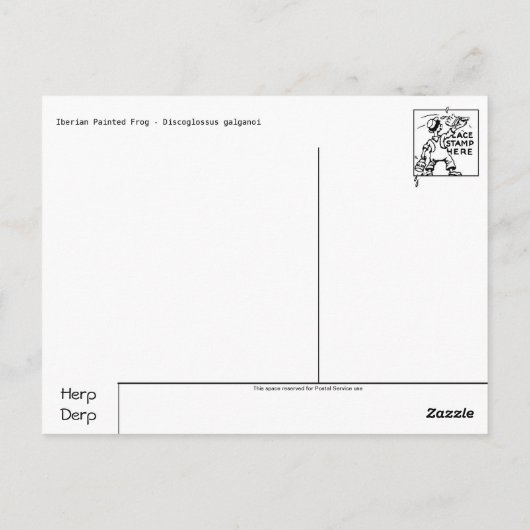 Frosch / Toad Postkarte (Rückseite)