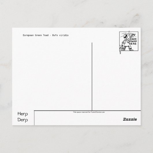 Frosch / Toad Postkarte (Rückseite)