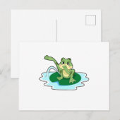 Frosch Toilette Postkarte (Vorne/Hinten)
