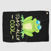 Frosch total Cool Golfhandtuch (Horizontal)