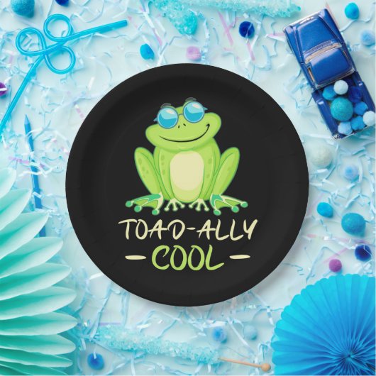Frosch total Cool Pappteller (Party)