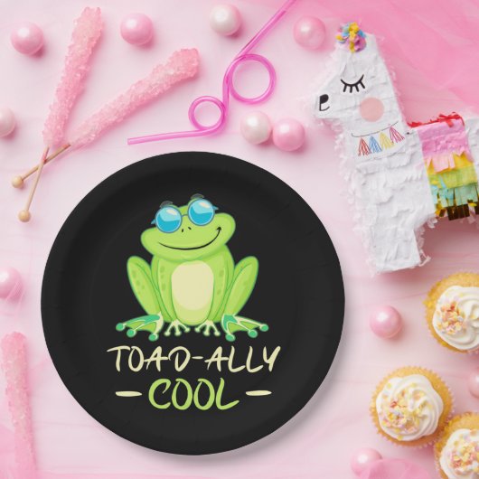 Frosch total Cool Pappteller (Party)