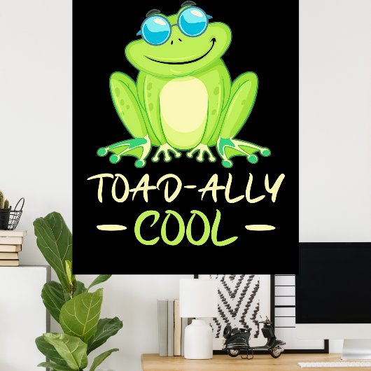 Frosch total Cool Poster (Heimbüro)