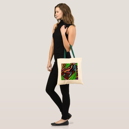 Frosch Tote Bag Tragetasche (Vorderseite (Model))