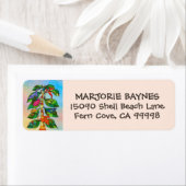 Frosch Tree of Life Wasserfarbe Rücksendeadresse (Insitu)