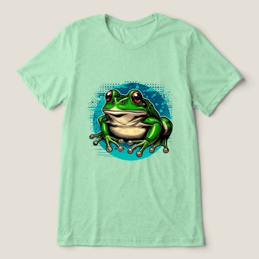 Frosch Tri-Blend Shirt (Design Vorderseite)