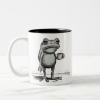 Frosch trinkt Kaffee Meme Mystischer Kröten-Frosch