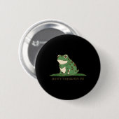Frosch Tritt Nicht Auf Uns Button (Vorne & Hinten)