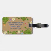 Frosch-tropische Sommer-Strand-Ferien | Gepäckanhänger (Rückseite horizontal)