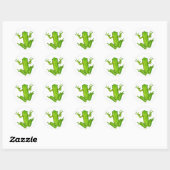 Frosch Tropischer Regenwald Froschsticker Art Runder Aufkleber (Blatt)